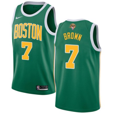 Nike Boston Celtics #7 Jaylen Brown Green Youth 2022 NBA Finals Swingman Earned Edition Jersey